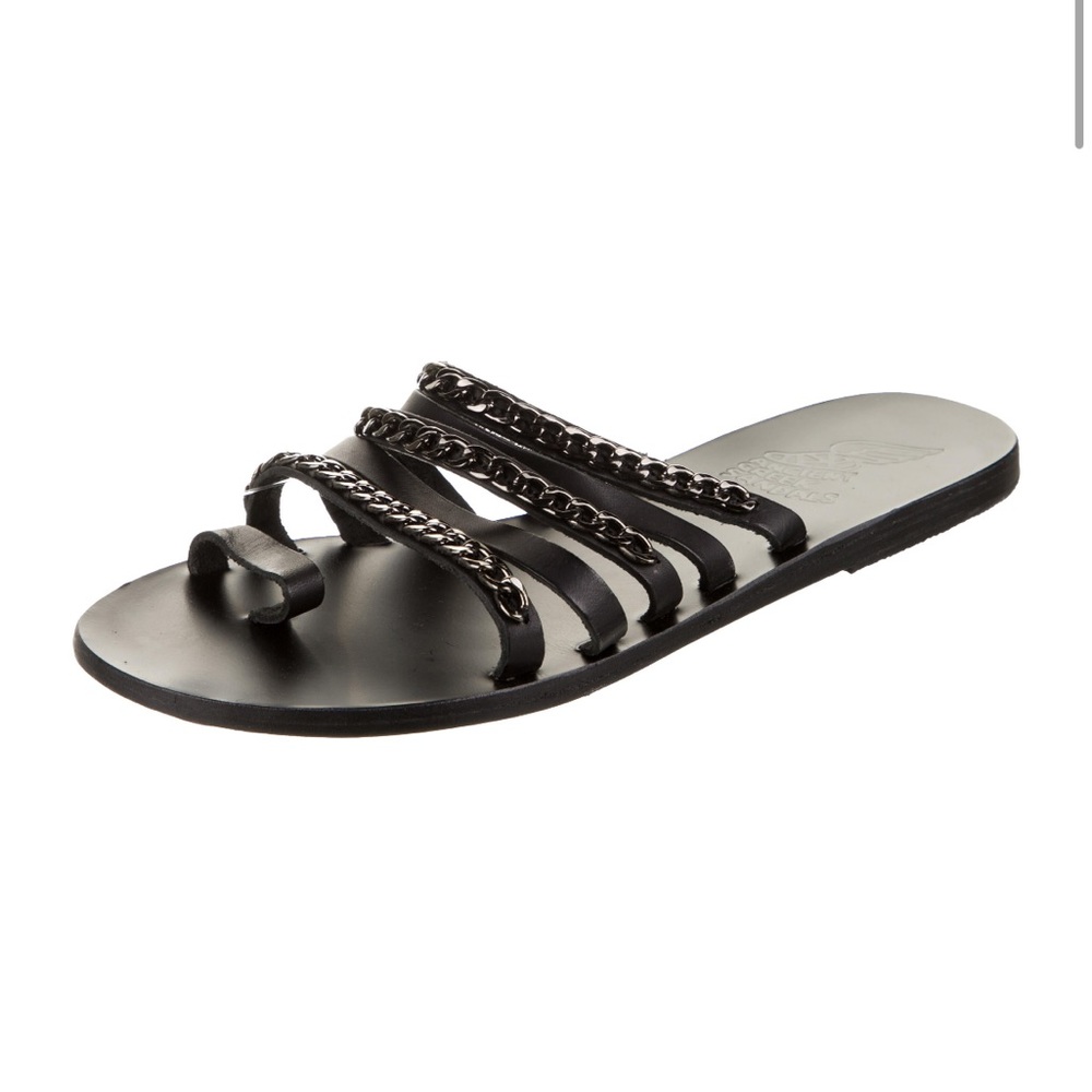 Ancient Greek Sandals- Niki Chains Slide Sandals